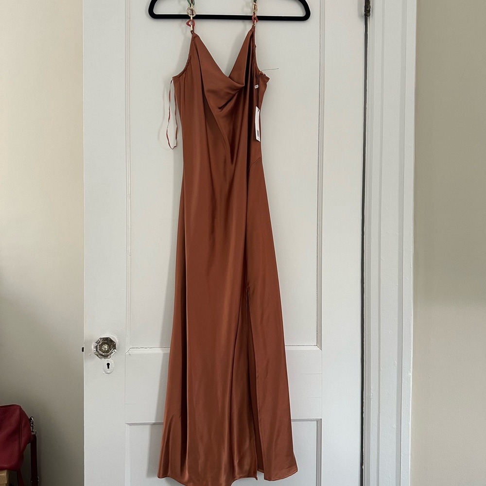 Jason Wu Rust Midi Dress